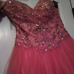 long formal rhinestonedress
